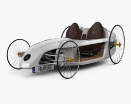 3D model of Mercedes-Benz F-Cell Roadster 2009