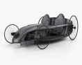 Mercedes-Benz F-Cell 雙座敞篷車 2009 3D模型 wire render