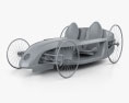 Mercedes-Benz F-Cell 로드스터 2009 3D 모델  clay render