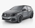 Mercedes-Benz B级 (W242) Electric Drive 2017 3D模型 wire render