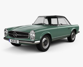 3D model of Mercedes-Benz SL-class (W113) 1963