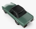 Mercedes-Benz SL级 (W113) 1963 3D模型 顶视图