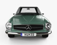 Mercedes-Benz SL-Klasse (W113) 1963 3D-Modell Vorderansicht