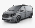 Mercedes-Benz Metris Furgoneta 2017 Modello 3D wire render