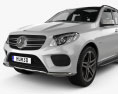 Mercedes-Benz GLE 클래스 (W166) AMG Line 2017 3D 모델 