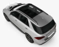 Mercedes-Benz GLE级 (W166) AMG Line 2017 3D模型 顶视图