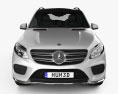 Mercedes-Benz GLE 클래스 (W166) AMG Line 2017 3D 모델  front view