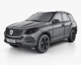 Mercedes-Benz GLE-class (W166) 2017 3d model wire render