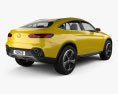 Mercedes-Benz GLC Coupe 컨셉트 카 2014 3D 모델  back view