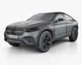 Mercedes-Benz GLC Coupe Концепт 2014 3D модель wire render