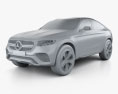Mercedes-Benz GLC Coupe Концепт 2014 3D модель clay render