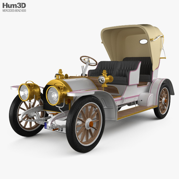 Mercedes-Benz Simplex 28-32 Phaeton 1905 3D model