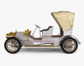 Mercedes-Benz Simplex 28-32 Phaeton 1905 Modello 3D vista laterale