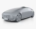 Mercedes-Benz F 015 2015 Modèle 3d clay render