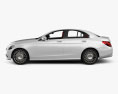 Mercedes-Benz C级 (W205) 轿车 带内饰 2017 3D模型 侧视图