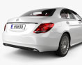 Mercedes-Benz C级 (W205) 轿车 带内饰 2017 3D模型