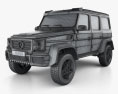 Mercedes-Benz G级 4x4-2 2017 3D模型 wire render
