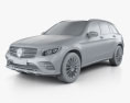 Mercedes-Benz Clase GLC (X205) AMG Line 2018 Modelo 3D clay render