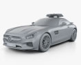 Mercedes-Benz AMG GT S F1 Safety Car 2018 3D-Modell clay render