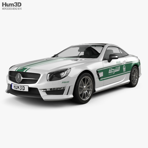 Mercedes-Benz SL-class (R321) AMG Police Dubai 2016 3D model