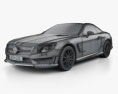 Mercedes-Benz Clase SL (R321) AMG Policía Dubai 2016 Modelo 3D wire render