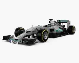 Mercedes-Benz F1 W06 하이브리드 2015 3D 모델 