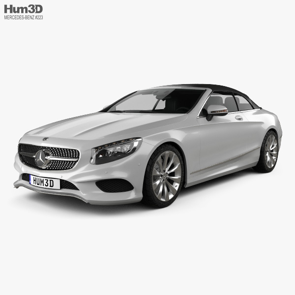 Mercedes-Benz S-class cabriolet 2020 3D model