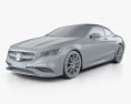 Mercedes-Benz S 클래스 AMG 카브리올레 2020 3D 모델  clay render