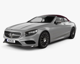 3D model of Mercedes-Benz S-class AMG Line cabriolet 2020