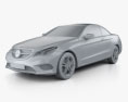 Mercedes-Benz E-class convertible 2017 3d model clay render