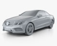 Mercedes-Benz Classe E Convertibile AMG Sports Package 2017 Modello 3D clay render