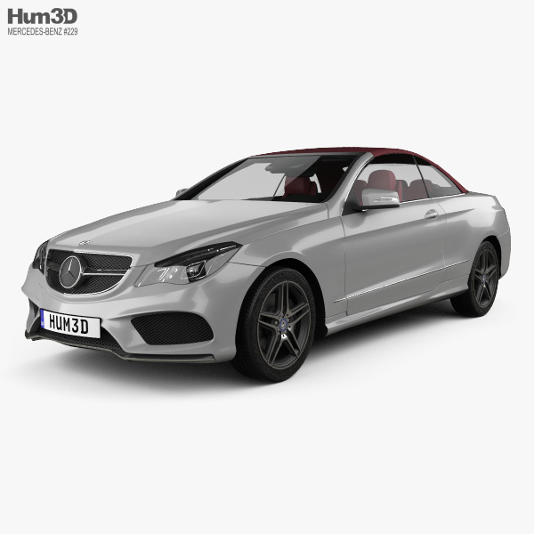Mercedes-Benz E-class convertible AMG Sports Package with HQ interior 2017 3D model