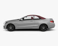 Mercedes-Benz Classe E Cabriolet AMG Sports Package avec Intérieur 2017 Modèle 3d vue de côté