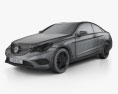 Mercedes-Benz E 클래스 쿠페 2017 3D 모델  wire render