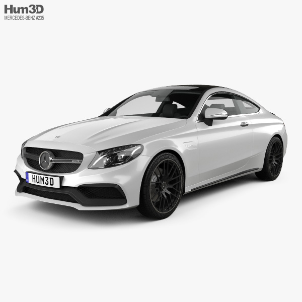 Mercedes-Benz C-class AMG coupe 2018 3D model