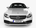 Mercedes-Benz Clase C AMG cupé 2018 Modelo 3D vista frontal