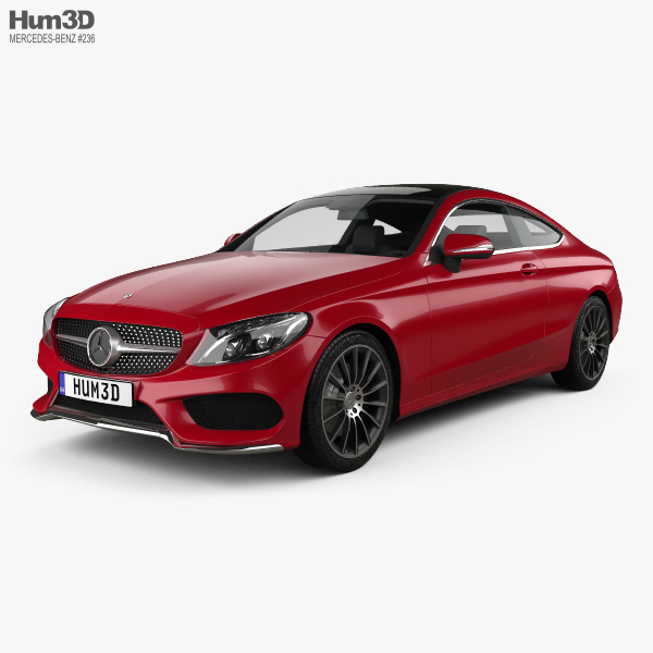 Mercedes-Benz C-class AMG Line Coupe 2018 3D model