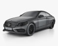 Mercedes-Benz Cクラス AMG Line Coupe 2018 3Dモデル wire render