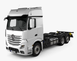 Mercedes-Benz Actros Chassis Truck 3-axle 2015 3D model