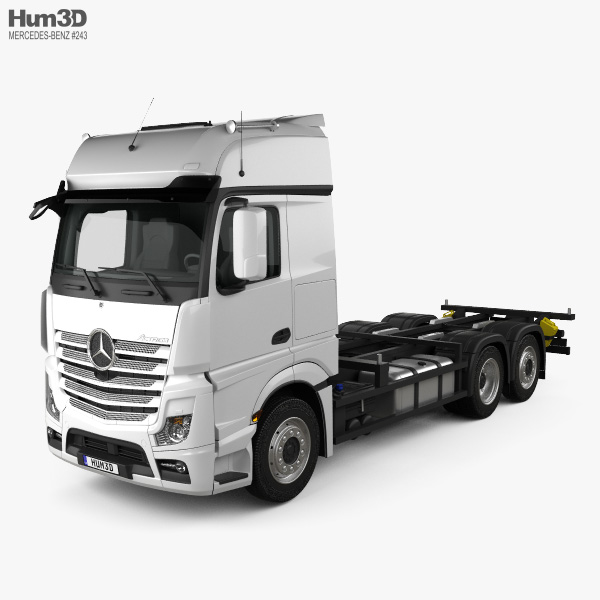 Mercedes-Benz Actros Chassis Truck 3-axle 2015 3D model