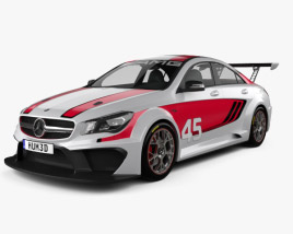 3D model of Mercedes-Benz CLA-class (C117) AMG Racing 2015