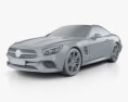 Mercedes-Benz SL级 (R231) 2018 3D模型 clay render