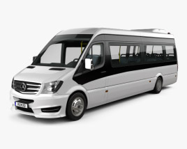 Mercedes-Benz Sprinter CUBY City Line Long Bus 2016 3D 모델 