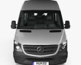 Mercedes-Benz Sprinter Passenger Van SWB HR with HQ interior 2016 3d model front view