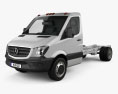 Mercedes-Benz Sprinter Cabina Simple Chassis LWB 2016 Modelo 3D