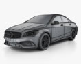 Mercedes-Benz CLA-Klasse (C117) AMG 2019 3D-Modell wire render