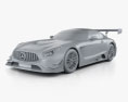Mercedes-Benz AMG GT3 2018 3d model clay render