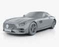 Mercedes-Benz AMG GT C 雙座敞篷車 2018 3D模型 clay render