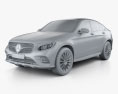 Mercedes-Benz Classe GLC (C253) Coupe AMG Line 2019 Modèle 3d clay render