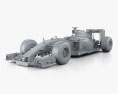 Williams FW38 2016 3D-Modell clay render